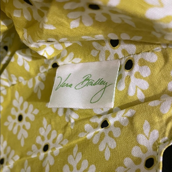 NWT Vera Bradley Black and Yellow Floral Women's Frame Bag - Picture 11 of 11